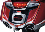 Kuryakyn 3237 Motorcycle Lighting Accessory: Vertical Rear LED Running/Brake Light Strips with Red Lenses for 2012-17 Honda Gold Wing GL1800 & F6B Motorcycles, Chrome, 1 Pair - Throttle City Cycles