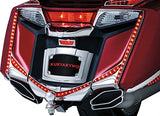 Kuryakyn 3237 Motorcycle Lighting Accessory: Vertical Rear LED Running/Brake Light Strips with Red Lenses for 2012-17 Honda Gold Wing GL1800 & F6B Motorcycles, Chrome, 1 Pair - Throttle City Cycles