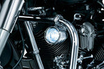 Kuryakyn 5019 Motorcycle Lighting Accessory: Engine Guard Mounted Driving Lights, Universal Fit for 1-1/4" Engine Guards/Tubing, Chrome, 1 Pair - Throttle City Cycles
