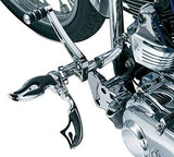 Kuryakyn 4411 Motorcycle Footpegs: Flamin' Switchblade Pegs with Male Mount Adapters, Chrome, 1 Pair - Throttle City Cycles