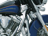 Kuryakyn 8146 Motorcycle Accent Accessory: Deluxe Neck Cover for 1995-2005 Harley-Davidson Touring Motorcycles, Chrome - Throttle City Cycles