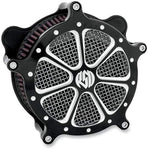 RSD Venturi Air Cleaner Speed-7 Contrast for Harley FLT 08-10 - Throttle City Cycles