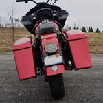 Custom Dynamics Turn Signal Eliminator Kit for Harley Touring Models - Chrome Plated & LED illuminated, curved license plate frame and tail light mount (CD-TS-ELIM-C) - Throttle City Cycles