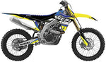 DCOR 20-40-301 Works Suzuki Complete Graphics Kit - Black - Throttle City Cycles