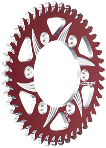 Vortex 438ZR-45 Red 45-Tooth Rear Sprocket - Throttle City Cycles