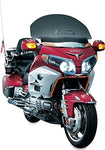Kuryakyn 3232 Motorcycle Lighting Accessory: LED Saddlebag Accent Swoops with Red Lenses for 2012-17 Honda Gold Wing GL1800 & F6B Motorcycles, Chrome, 1 Pair - Throttle City Cycles