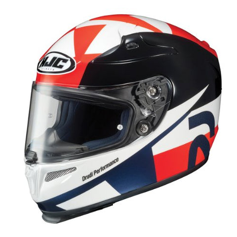 HJC RPHA-10 Ben Spies Replica III Full Face Motorcycle Helmet - Red/White/Blue, X-Large - Throttle City Cycles
