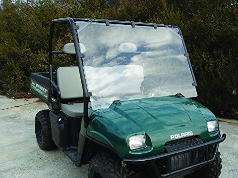 Seizmik Full Size Round Cage Acrylic Windshield for Polaris 2002-2008 Ranger Models 23018 - Throttle City Cycles
