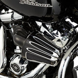 Arlen Ness Monster Big Sucker Intake Cover (Deep Cut) (Black) - Throttle City Cycles