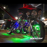 6 Compact Pods + 2 Flex Strips 7 Color Remote Control Motorcycle ATV Snowmobile LED Light Kit - Throttle City Cycles