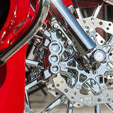 Arlen Ness Front Left 6 Piston Caliper for 11.8" Rotors Chrome 02-214 - Throttle City Cycles