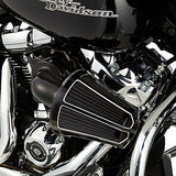 Arlen Ness Monster Big Sucker Intake Cover (Beveled) (Black) - Throttle City Cycles