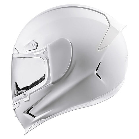 Icon Airframe Pro Gloss White Helmet - Throttle City Cycles