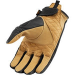 ICON 1000 AXYS Leather Motorcycle Gloves Black - Throttle City Cycles