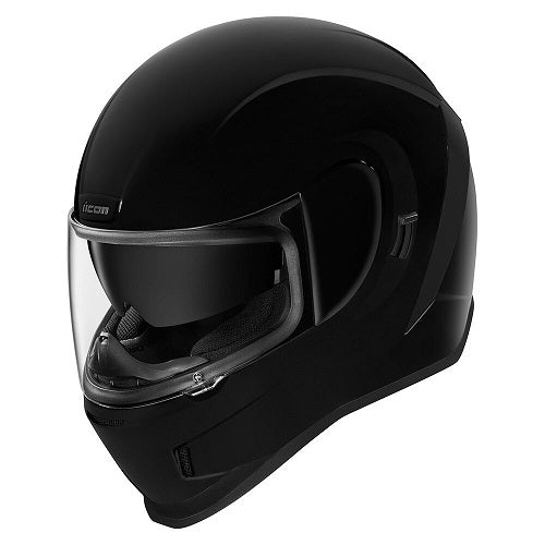 icon airflite gloss black full face helmet Icon Airform Solid Helmet