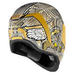 Icon Airform Semper Fi - Gold Helmet - Throttle City Cycles