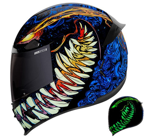 Icon Airframe Pro Soul Food- Blue - Throttle City Cycles