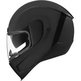 Icon Airform Solid Color Helmet Black, Matte Black, White - Throttle City Cycles