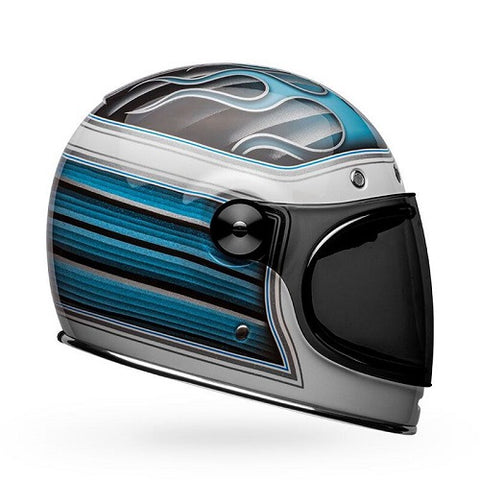 bell bullitt retro blue full face helmet Bell Bullitt SE Barracuda Helmet