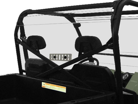 SPIKE POLARIS RANGER FULL-SIZE (Round Tubing) REAR WINDSHIELD-VENTED-GP - Throttle City Cycles