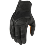 ICON 1000 Nightbreed Motorcycle Gloves (Black) - Throttle City Cycles